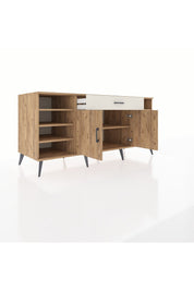 Kronos Konsol 7 Raflı Tek Çekmeceli 2 Kapaklı 176x59x83 - S610M043V19C