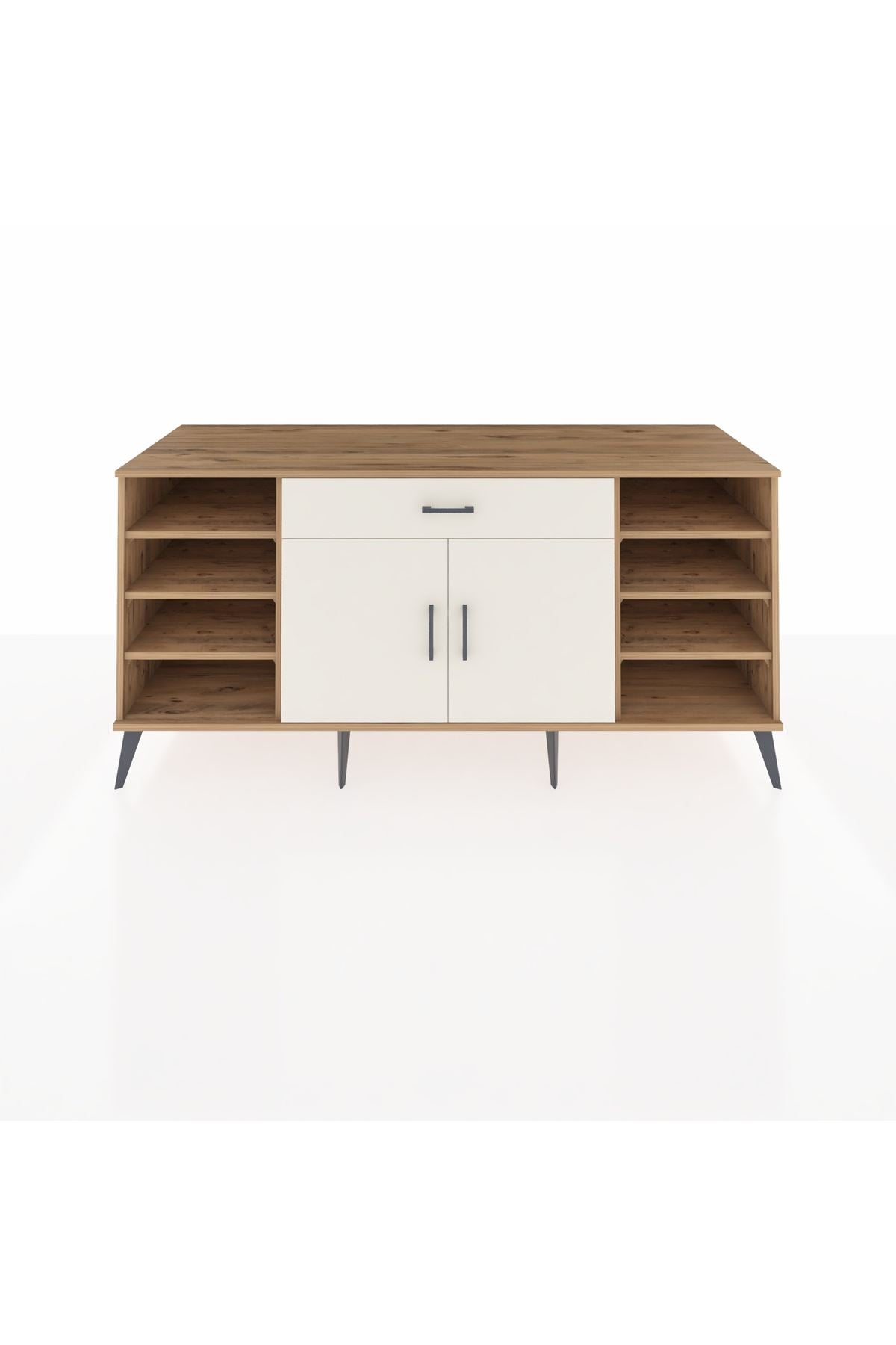 Kronos Konsol 7 Raflı Tek Çekmeceli 2 Kapaklı 176x59x83 - S610M043V22C