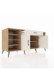 Kronos Konsol 7 Raflı Tek Çekmeceli 2 Kapaklı 176x59x83 - S610M043V22C