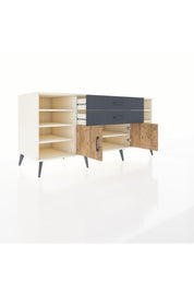 Kronos Konsol 7 Raflı 2 Çekmeceli 2 Kapaklı 176x59x83 - S610M044V02C