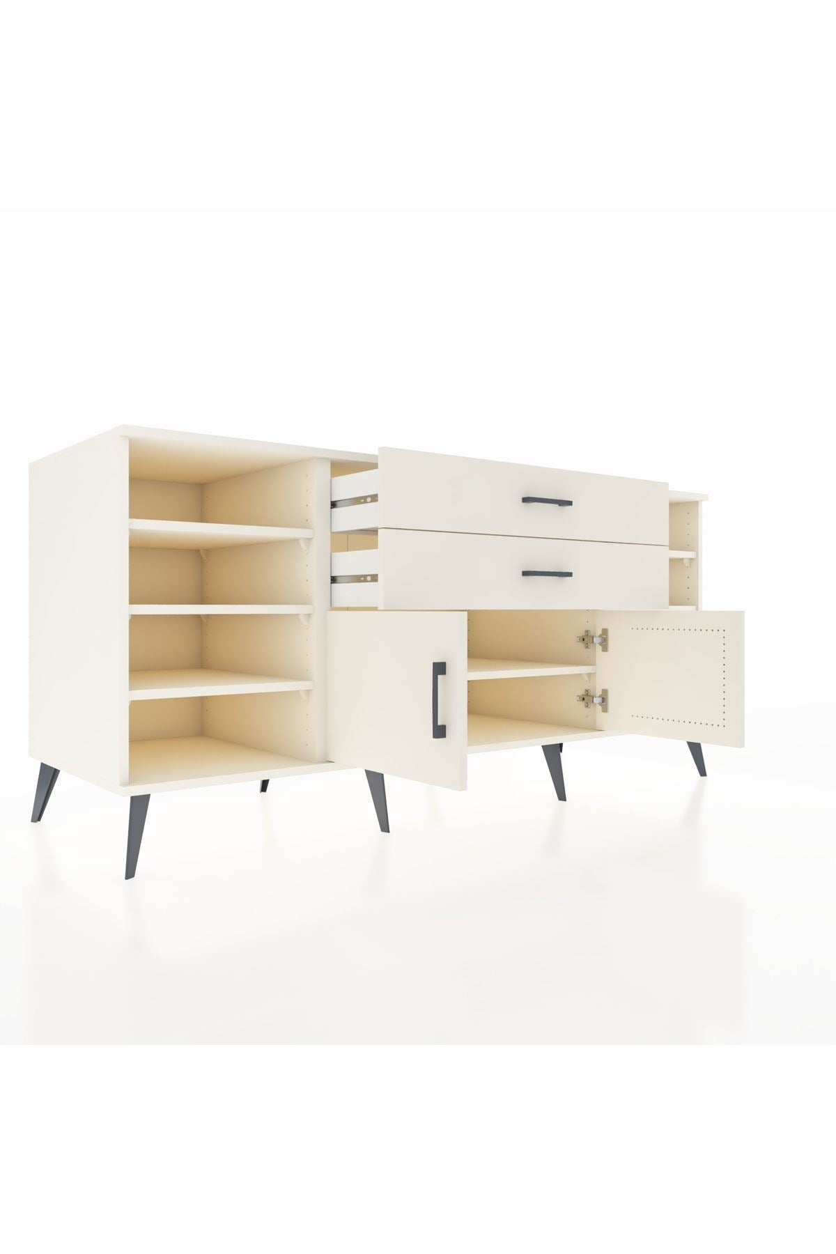 Kronos Konsol 7 Raflı 2 Çekmeceli 2 Kapaklı 176x59x83 - S610M044V04C