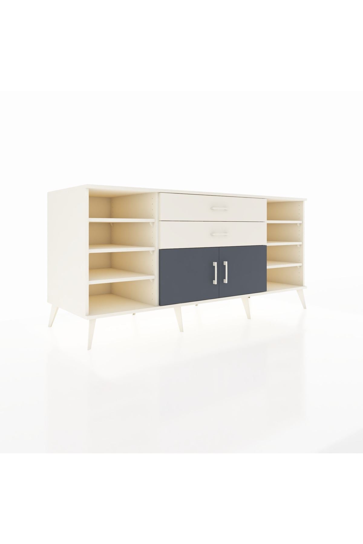 Kronos Konsol 7 Raflı 2 Çekmeceli 2 Kapaklı 176x59x83 - S610M044V07C