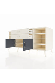 Kronos Konsol 7 Raflı 2 Çekmeceli 2 Kapaklı 176x59x83 - S610M044V07C