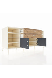 Kronos Konsol 7 Raflı 2 Çekmeceli 2 Kapaklı 176x59x83 - S610M044V09C