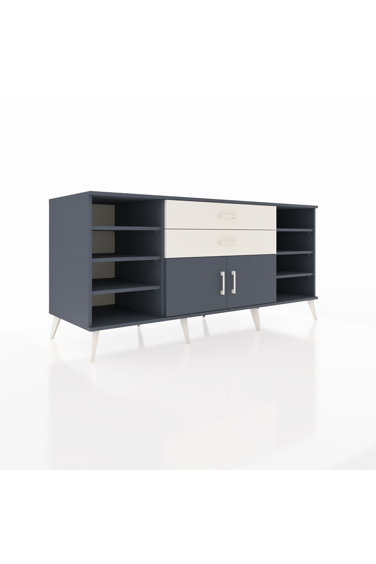 Kronos Konsol 7 Raflı 2 Çekmeceli 2 Kapaklı 176x59x83 - S610M044V16C