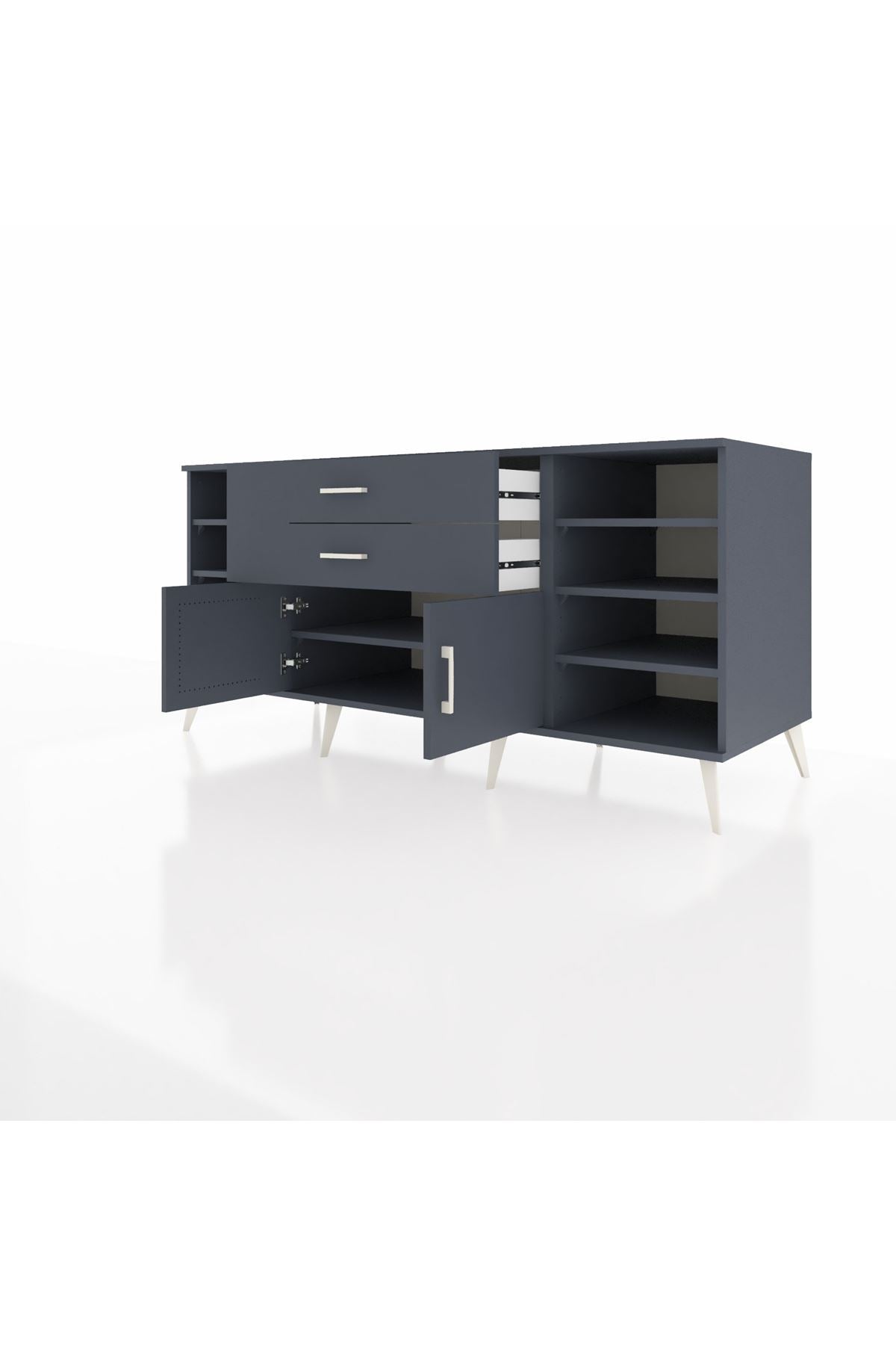Kronos Konsol 7 Raflı 2 Çekmeceli 2 Kapaklı 176x59x83 - S610M044V17C