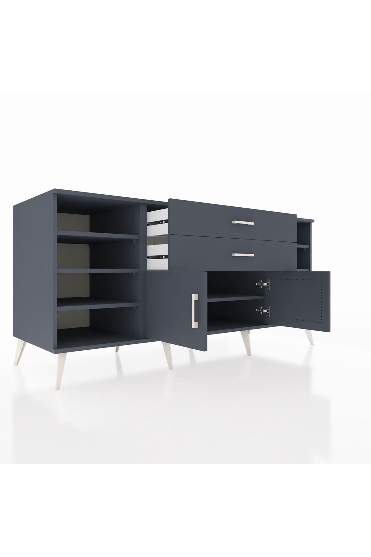 Kronos Konsol 7 Raflı 2 Çekmeceli 2 Kapaklı 176x59x83 - S610M044V17C