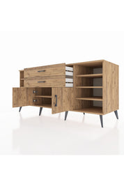 Kronos Konsol 7 Raflı 2 Çekmeceli 2 Kapaklı 176x59x83 - S610M044V21C