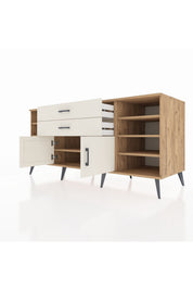 Kronos Konsol 7 Raflı 2 Çekmeceli 2 Kapaklı 176x59x83 - S610M044V22C