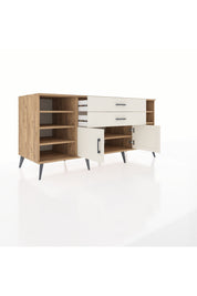 Kronos Konsol 7 Raflı 2 Çekmeceli 2 Kapaklı 176x59x83 - S610M044V22C