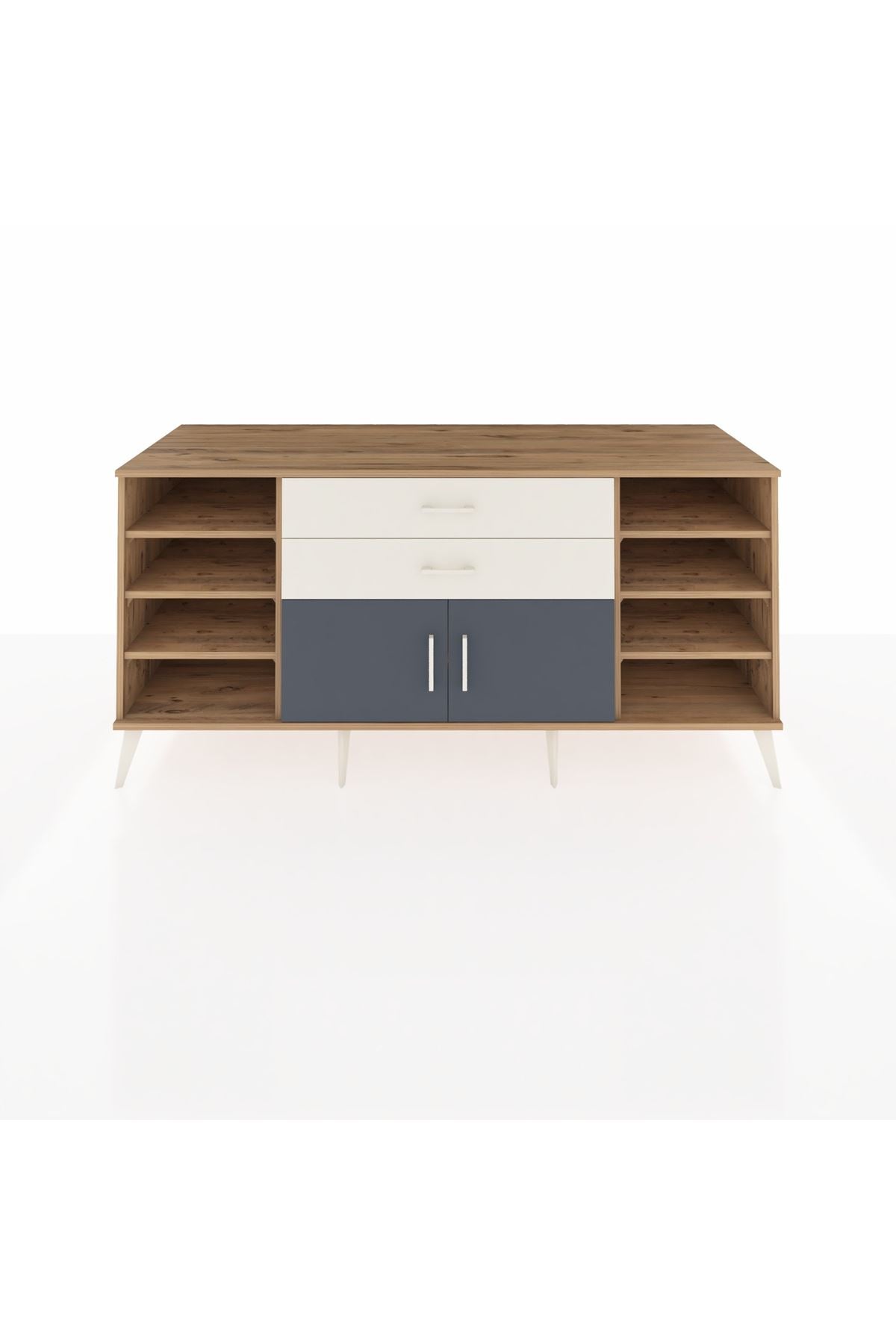 Kronos Konsol 7 Raflı 2 Çekmeceli 2 Kapaklı 176x59x83 - S610M044V25C