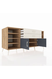Kronos Konsol 7 Raflı 2 Çekmeceli 2 Kapaklı 176x59x83 - S610M044V25C