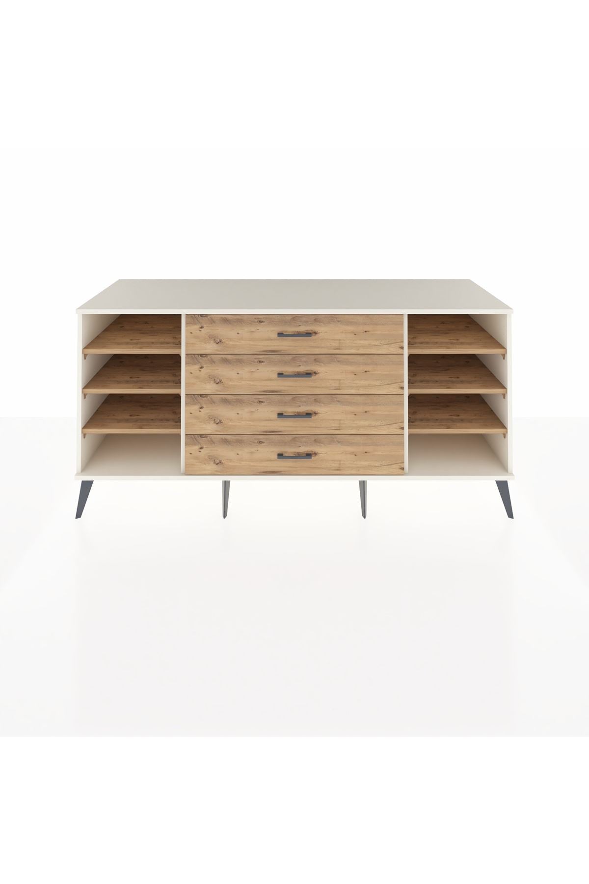 Kronos Konsol 6 Raflı 4 Çekmeceli 176x59x83 - S610M045V03C