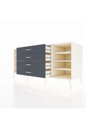 Kronos Konsol 6 Raflı 4 Çekmeceli 176x59x83 - S610M045V05C