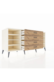 Kronos Konsol 6 Raflı 4 Çekmeceli 176x59x83 - S610M045V06C