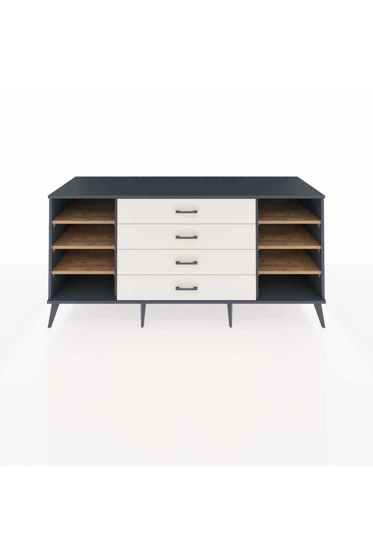 Kronos Konsol 6 Raflı 4 Çekmeceli 176x59x83 - S610M045V10C