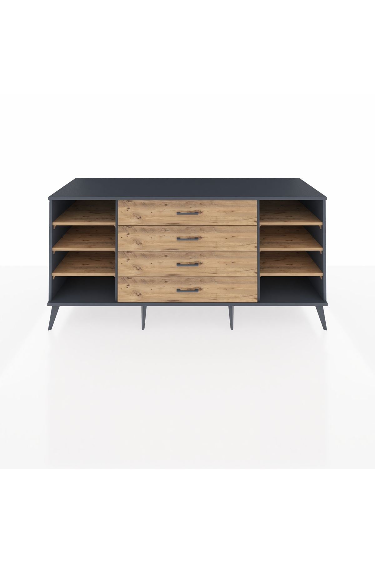 Kronos Konsol 6 Raflı 4 Çekmeceli 176x59x83 - S610M045V12C