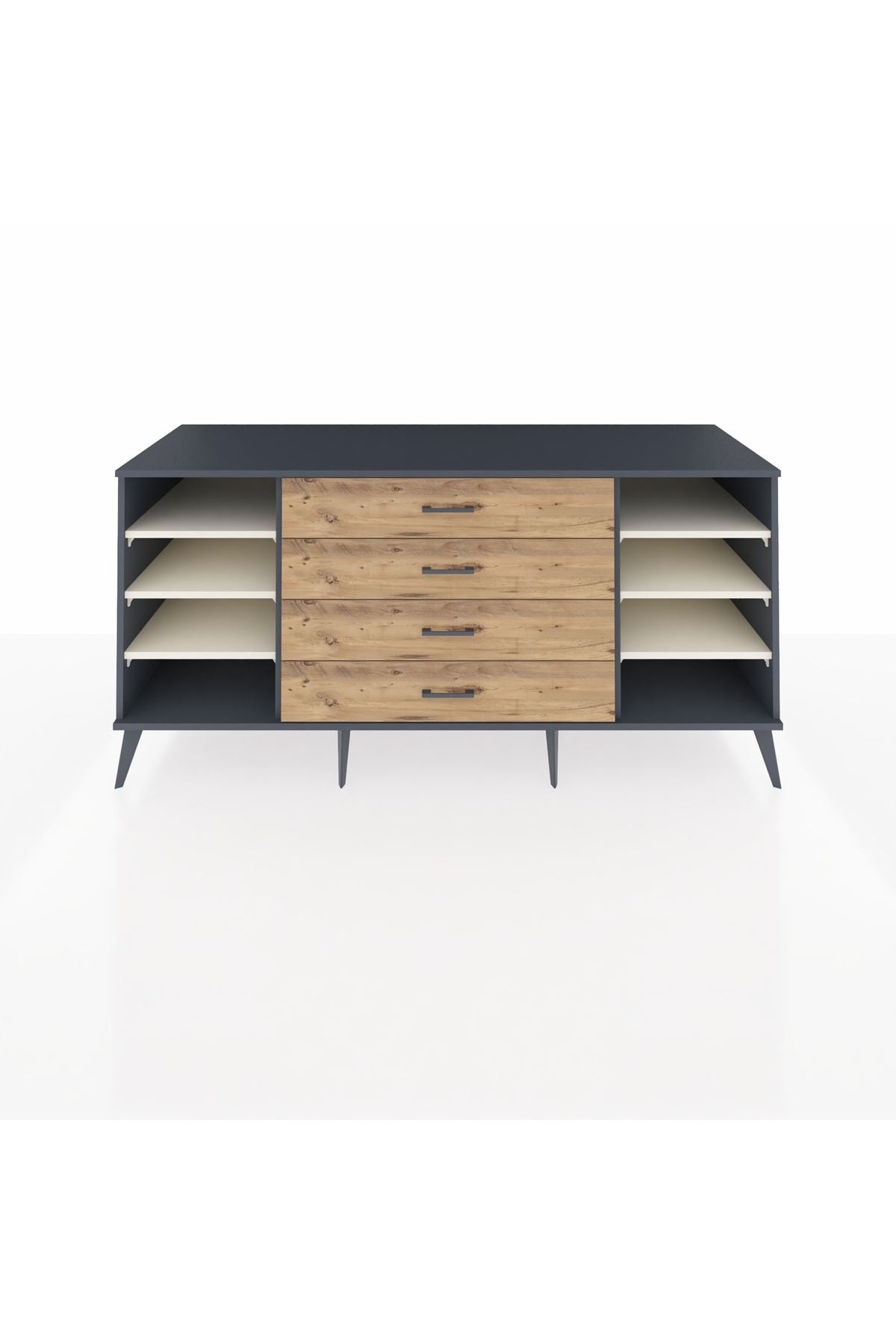 Kronos Konsol 6 Raflı 4 Çekmeceli 176x59x83 - S610M045V15C