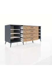 Kronos Konsol 6 Raflı 4 Çekmeceli 176x59x83 - S610M045V15C