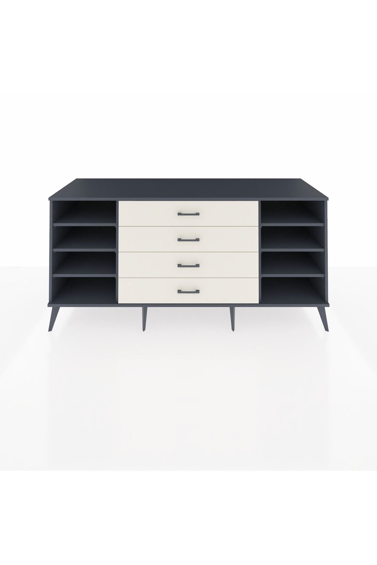 Kronos Konsol 6 Raflı 4 Çekmeceli 176x59x83 - S610M045V16C