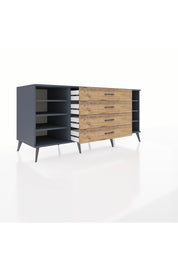 Kronos Konsol 6 Raflı 4 Çekmeceli 176x59x83 - S610M045V18C