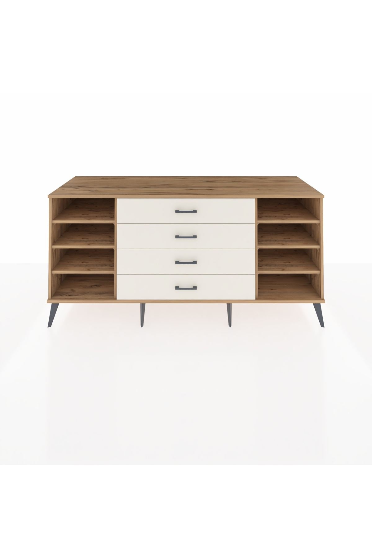 Kronos Konsol 6 Raflı 4 Çekmeceli 176x59x83 - S610M045V19C