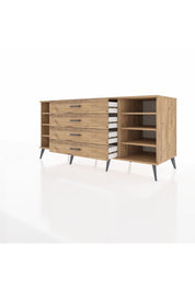 Kronos Konsol 6 Raflı 4 Çekmeceli 176x59x83 - S610M045V21C