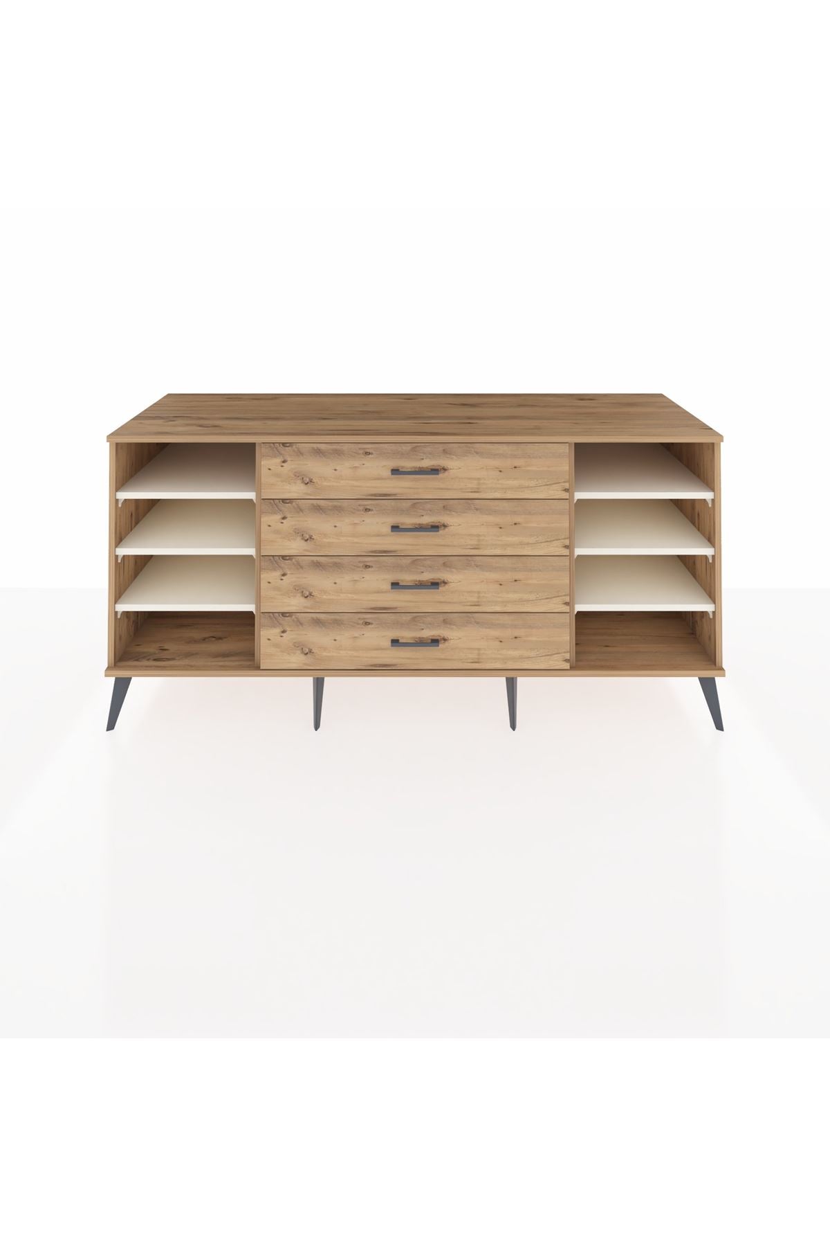 Kronos Konsol 6 Raflı 4 Çekmeceli 176x59x83 - S610M045V24C