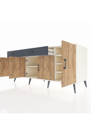 Kronos Konsol 5 Raflı 2 Çekmeceli 4 Kapaklı 176x59x83 - S610M046V02C