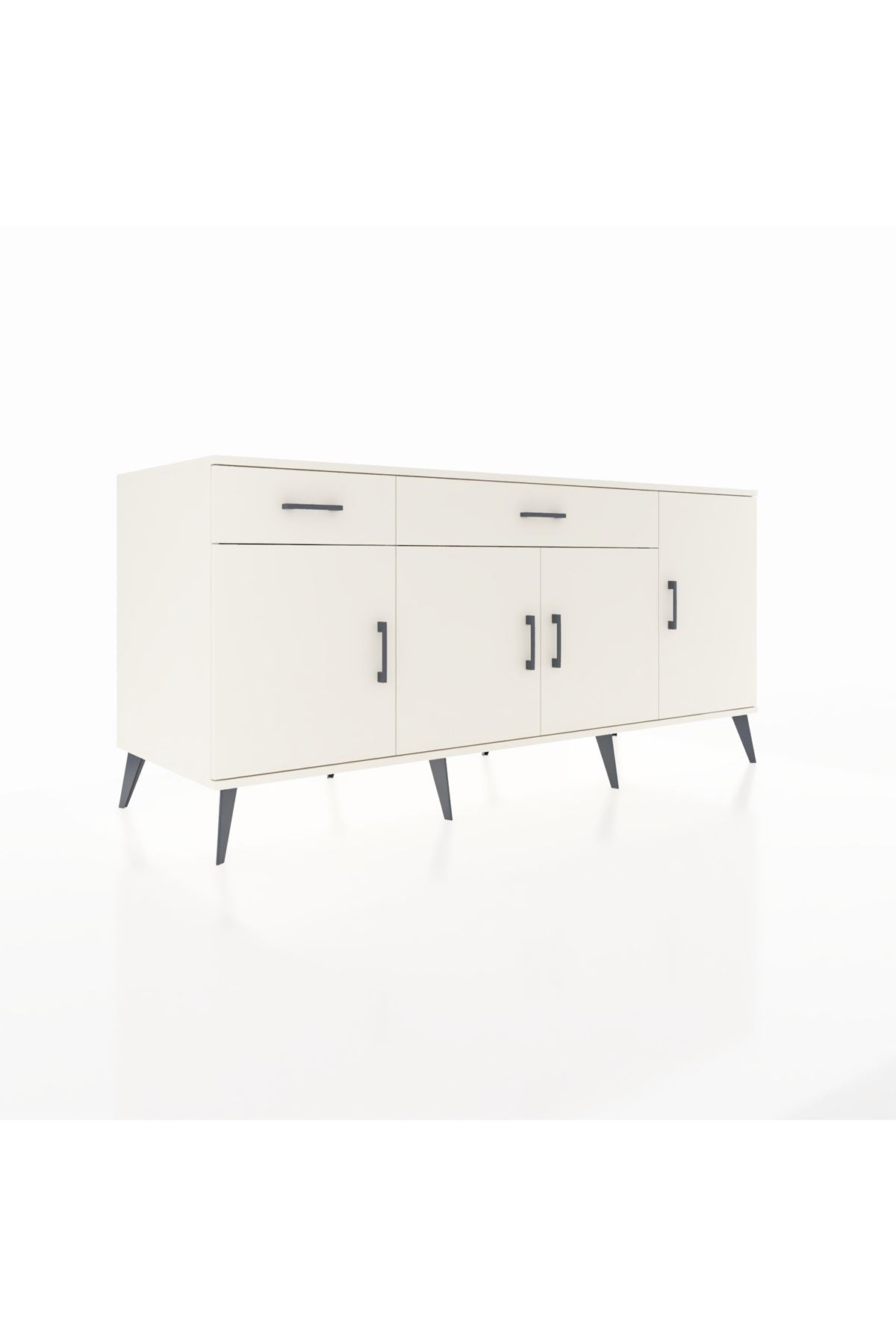 Kronos Konsol 5 Raflı 2 Çekmeceli 4 Kapaklı 176x59x83 - S610M046V04C