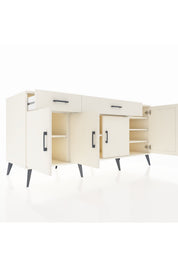Kronos Konsol 5 Raflı 2 Çekmeceli 4 Kapaklı 176x59x83 - S610M046V04C