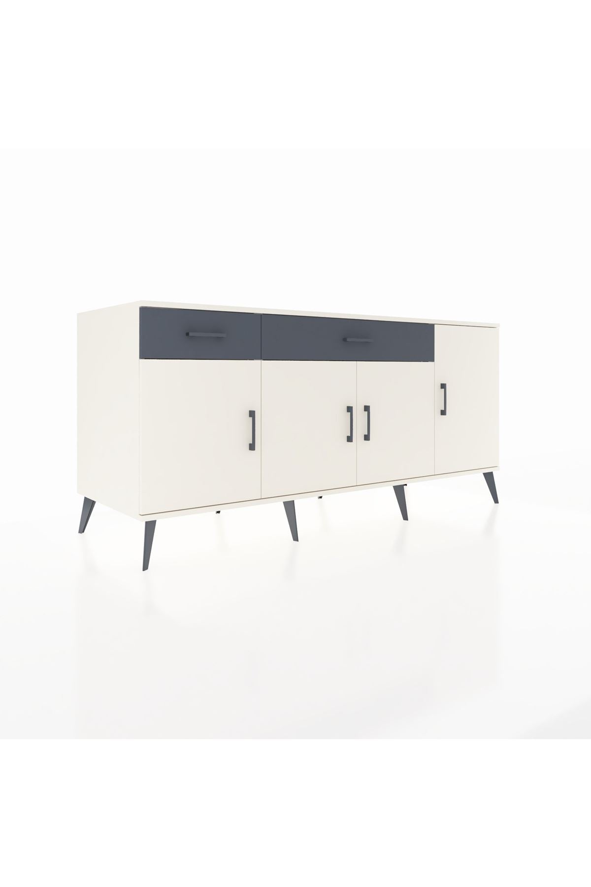 Kronos Konsol 5 Raflı 2 Çekmeceli 4 Kapaklı 176x59x83 - S610M046V05C