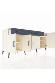 Kronos Konsol 5 Raflı 2 Çekmeceli 4 Kapaklı 176x59x83 - S610M046V05C