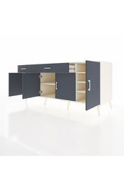 Kronos Konsol 5 Raflı 2 Çekmeceli 4 Kapaklı 176x59x83 - S610M046V08C