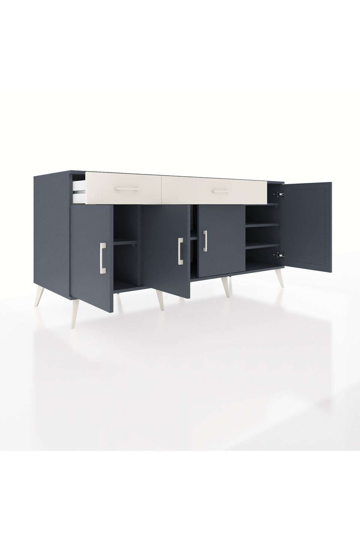Kronos Konsol 5 Raflı 2 Çekmeceli 4 Kapaklı 176x59x83 - S610M046V16C