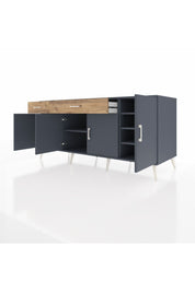 Kronos Konsol 5 Raflı 2 Çekmeceli 4 Kapaklı 176x59x83 - S610M046V18C