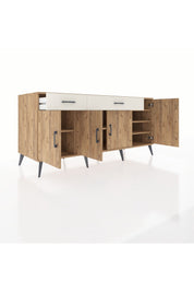 Kronos Konsol 5 Raflı 2 Çekmeceli 4 Kapaklı 176x59x83 - S610M046V19C
