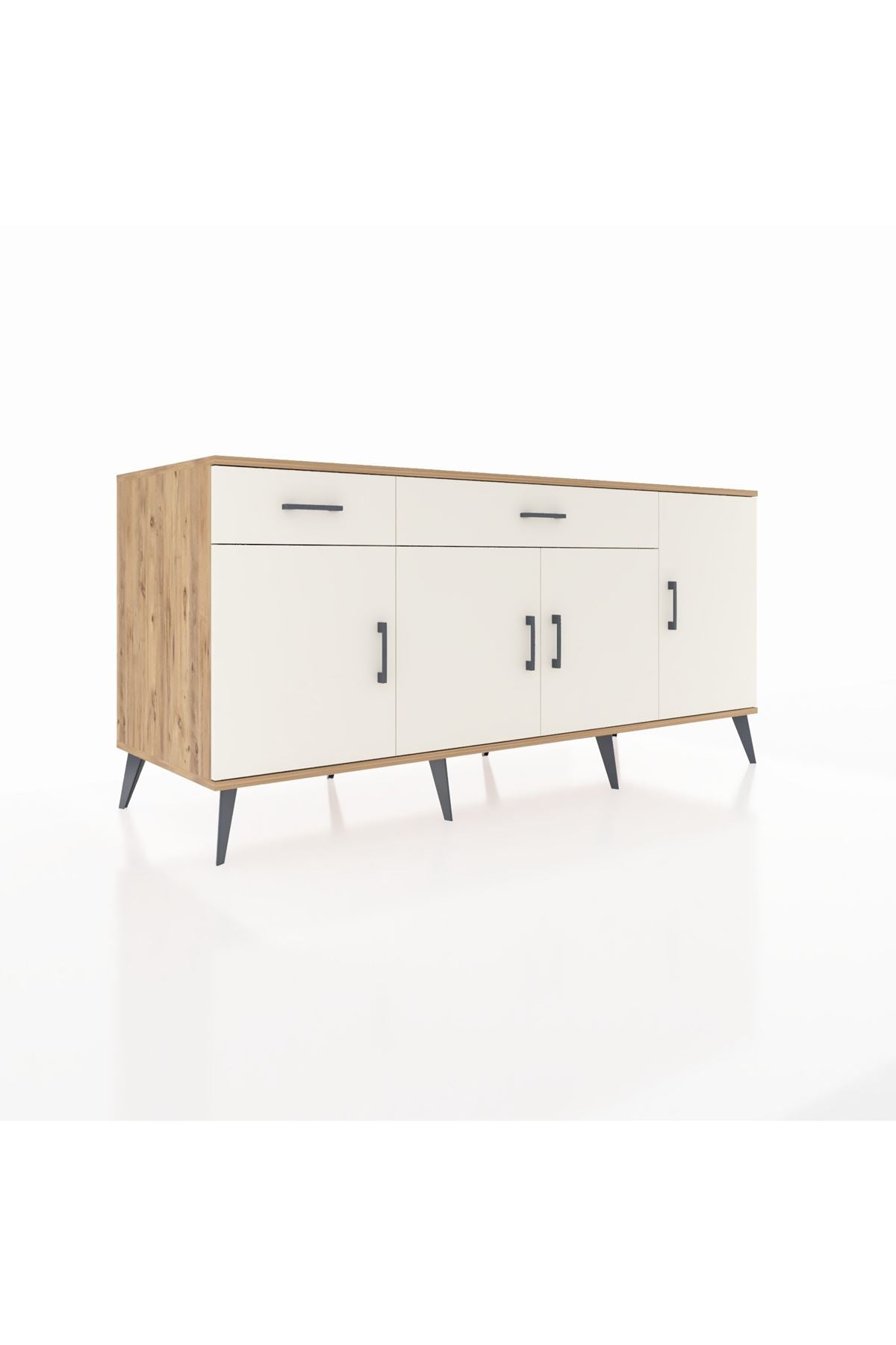Kronos Konsol 5 Raflı 2 Çekmeceli 4 Kapaklı 176x59x83 - S610M046V22C