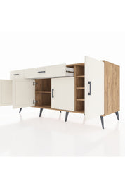 Kronos Konsol 5 Raflı 2 Çekmeceli 4 Kapaklı 176x59x83 - S610M046V22C