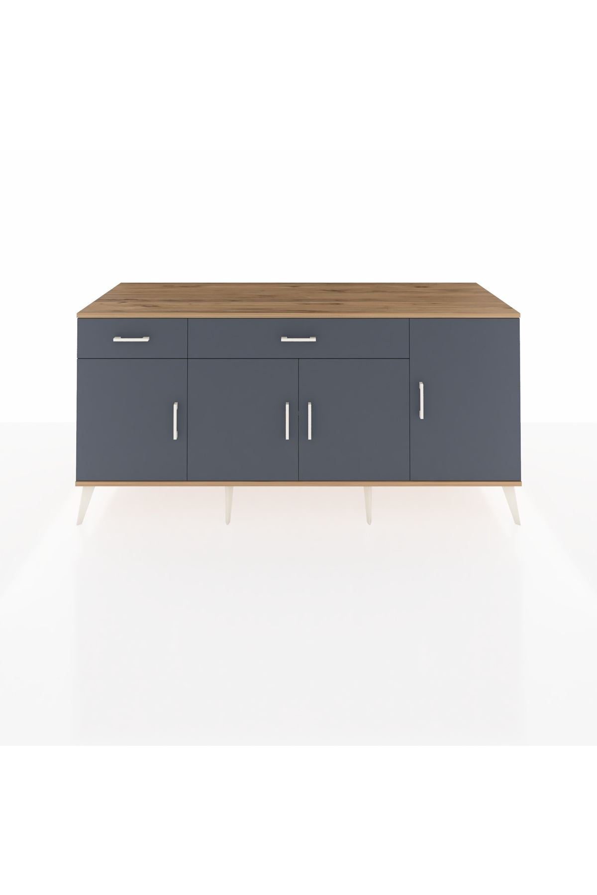 Kronos Konsol 5 Raflı 2 Çekmeceli 4 Kapaklı 176x59x83 - S610M046V26C