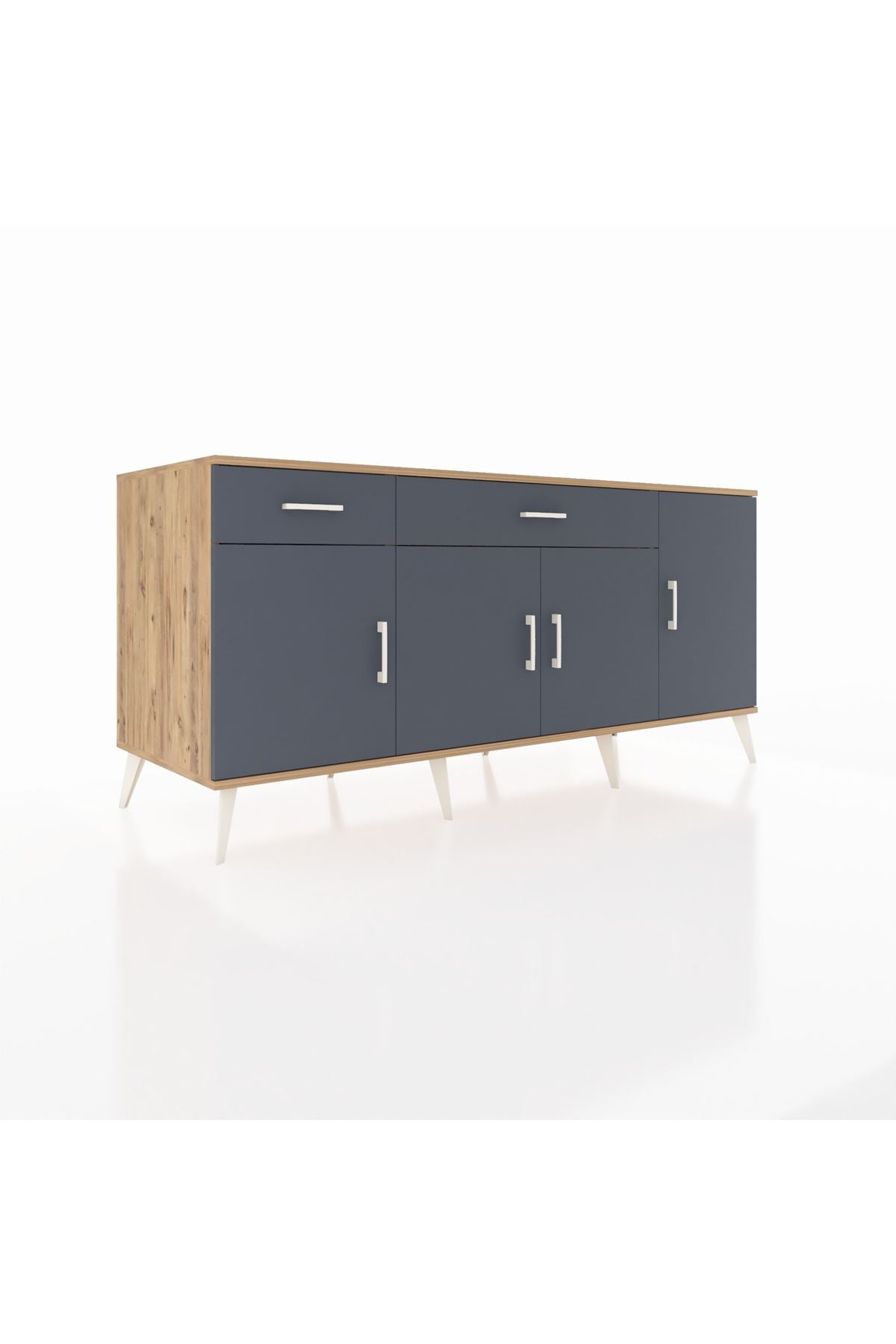 Kronos Konsol 5 Raflı 2 Çekmeceli 4 Kapaklı 176x59x83 - S610M046V26C