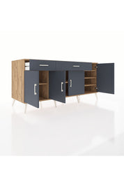 Kronos Konsol 5 Raflı 2 Çekmeceli 4 Kapaklı 176x59x83 - S610M046V26C