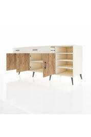 Kronos Konsol 5 Raflı 2 Çekmeceli 3 Kapaklı 176x59x83 - S610M047V01C