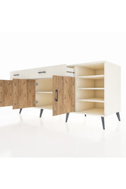 Kronos Konsol 5 Raflı 2 Çekmeceli 3 Kapaklı 176x59x83 - S610M047V01C