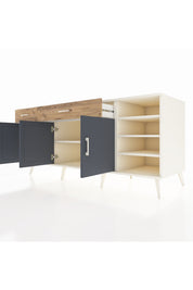 Kronos Konsol 5 Raflı 2 Çekmeceli 3 Kapaklı 176x59x83 - S610M047V09C