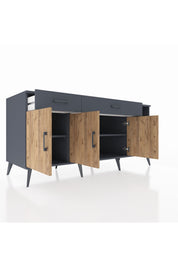 Kronos Konsol 5 Raflı 2 Çekmeceli 3 Kapaklı 176x59x83 - S610M047V11C