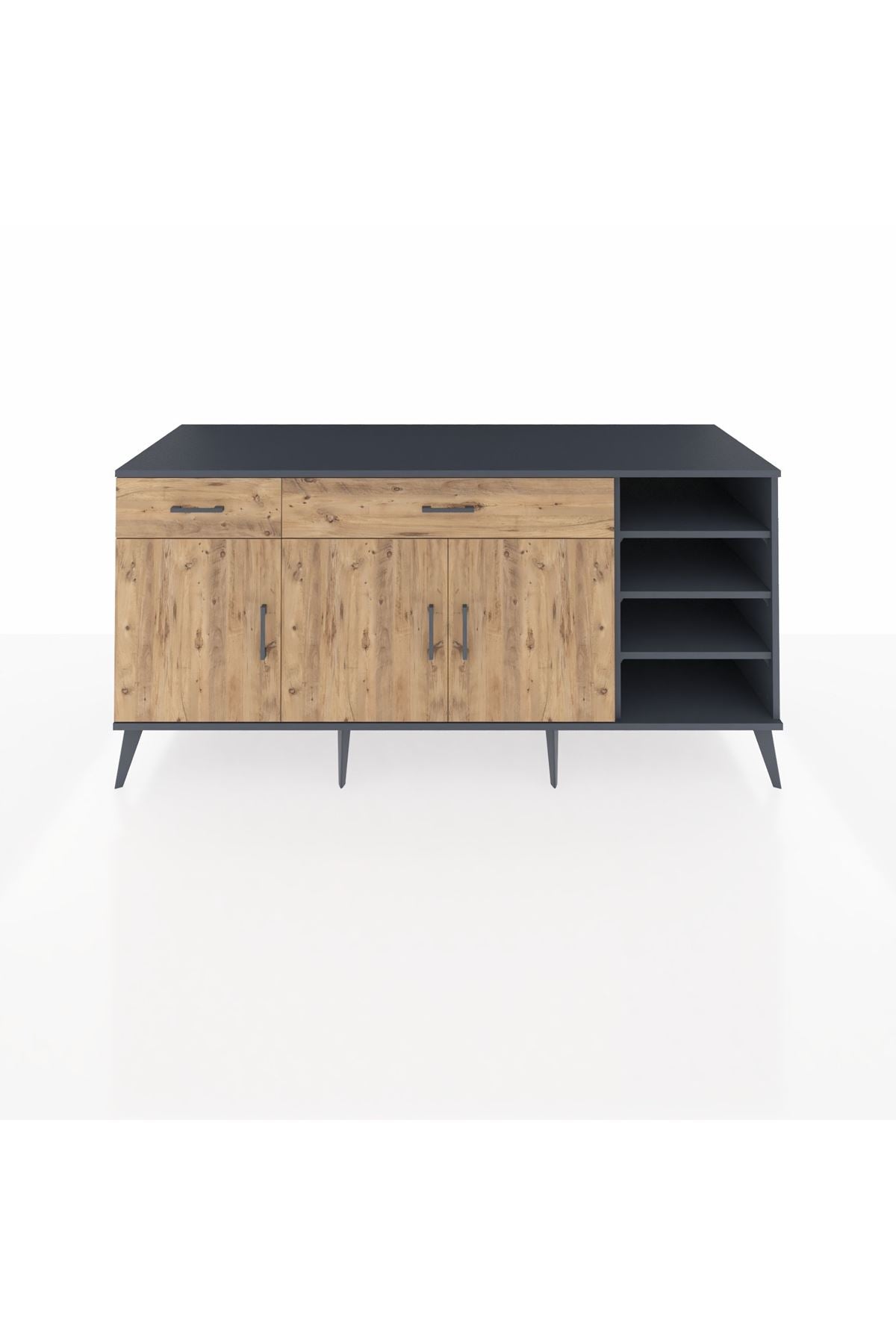Kronos Konsol 5 Raflı 2 Çekmeceli 3 Kapaklı 176x59x83 - S610M047V12C