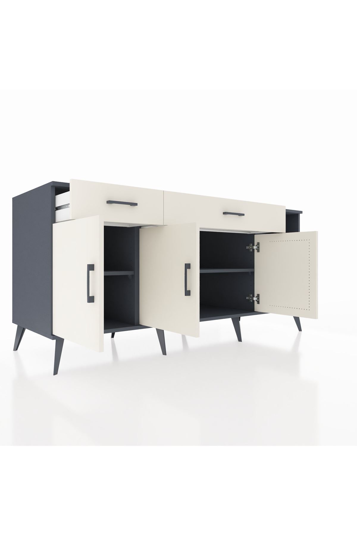 Kronos Konsol 5 Raflı 2 Çekmeceli 3 Kapaklı 176x59x83 - S610M047V13C