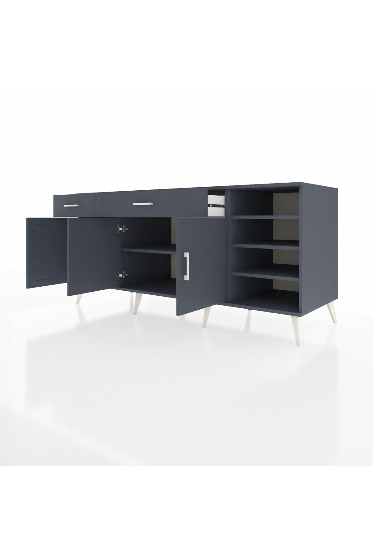 Kronos Konsol 5 Raflı 2 Çekmeceli 3 Kapaklı 176x59x83 - S610M047V17C