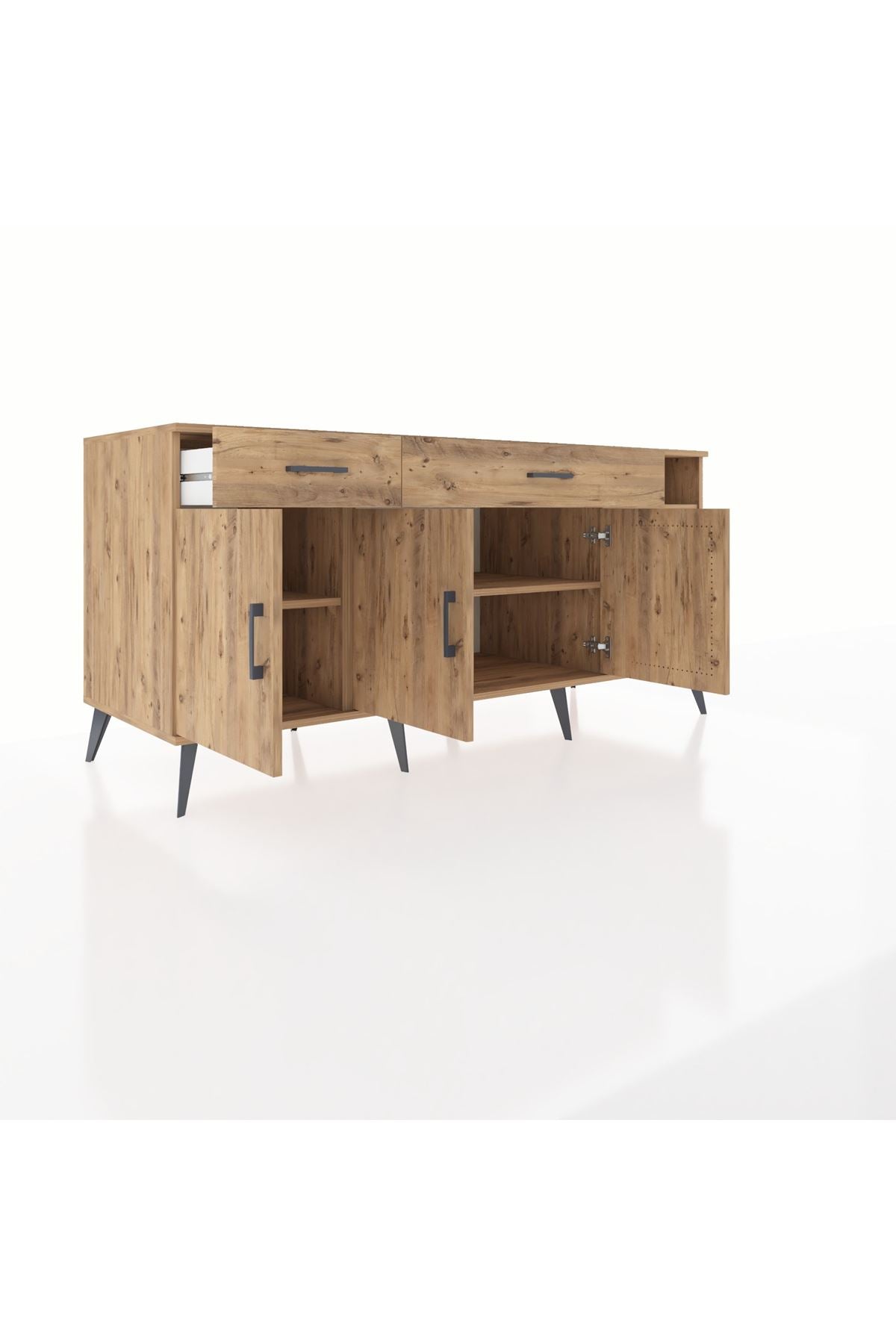Kronos Konsol 5 Raflı 2 Çekmeceli 3 Kapaklı 176x59x83 - S610M047V21C